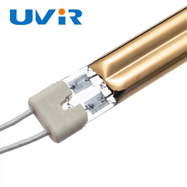 230V 2500W Quartz Infrared Heater Lamps Tubular Shape Gold Coating