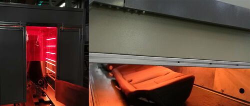 Infrared emitters for textile printing and leather curing