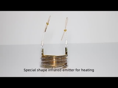 UVIR Customized Ring Shaped Heating Element Tube Gold Coated Radiator 2700w 380v