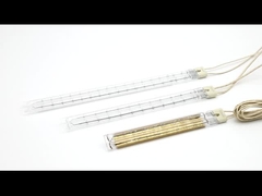 TC01 Gold Reflector Twin Tube Infrared Lamps , 500V Quartz Halogen Heating Lamps