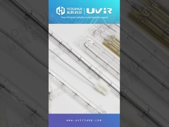 Gold Coating Twin tube halogen Infrared Heating Lamp