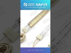 TC04 THG101279 Halogen heater Lamp gold coating Twin Tube infrared lamp for 3D printing machine