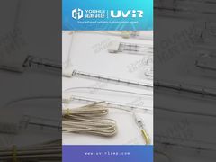 200-4000W Twin Tube White coating quartz heater Infrared Heating Lamp