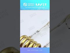 A Closer Look: Circular single tube coated gold spiral infrared heating tube halogen infrared lamp