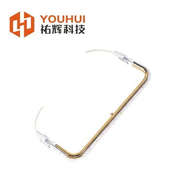 U Type Single Infrared Heating Heater Tube Lamp Gold-Plated Halogen Quartz Lamp