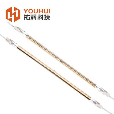 Gold Coating 600W R7S Quartz Infrared Lamp for Industrial Heating and Paint Drying
