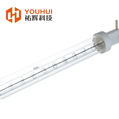 Long Lifespan 5000h Working Time Short Wave Infrared Halogen Lamp with 1100-2600°C Filament Temperature and Clear Quartz Heating Element