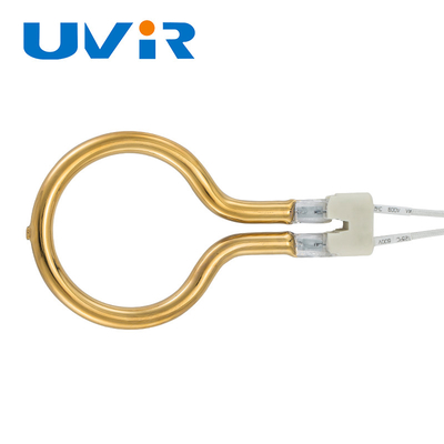 Good price Quartz Ring Infrared Lamps 8-14mm Diameter 100-7600W Gold Reflector online