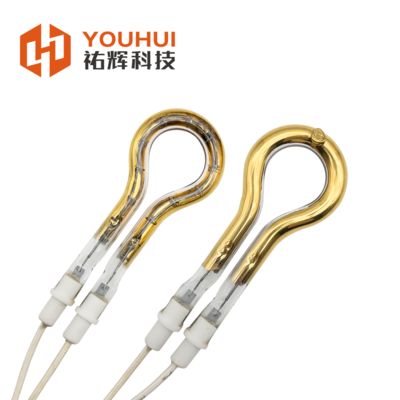 Good price Single Tube Short Wave Gold Coating Infrared Heating Element Tube 150-6000W with 85% Heat Efficiency and 5000-20000h Lifespan online