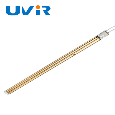 Quartz Twin Tube Carbon Infrared Emitters 15x33mm Gold Coating