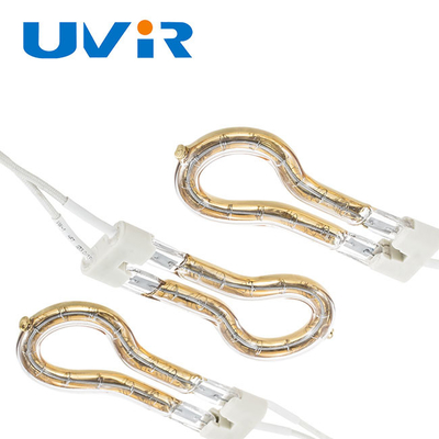 Good price Circular Halogen Lamp Tube Tungsten Filament  With Gold Coating online