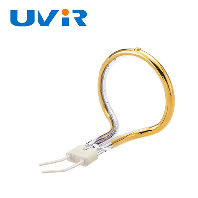 Good price 240V Gold-coating Round Right Angle Infrared Heat Lamp Short Wave Low Energy Consumption online