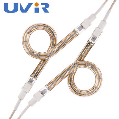 Good price Ring Halogen Tube Heater Length 1500MM CE certificated With Gold Coating online