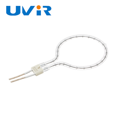 Good price Customized  Clear high quartz tube Ring Infrared Lamps 230V Heat Impact Resistance online