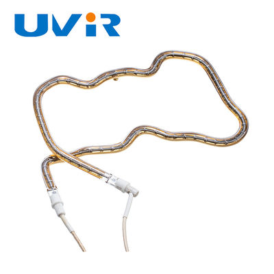 Good price Custom Gold Coated Quartz Halogen Infrared Heating Lamp 150-6000W online