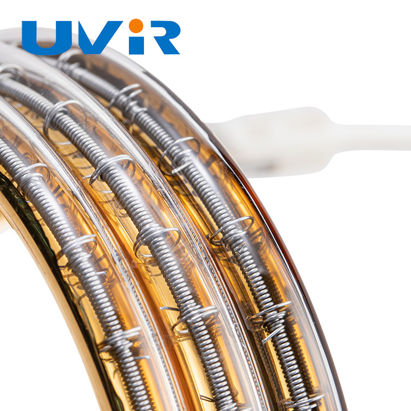 UVIR Customized Ring Shaped Heating Element Tube Gold Coated Radiator 2700w 380v