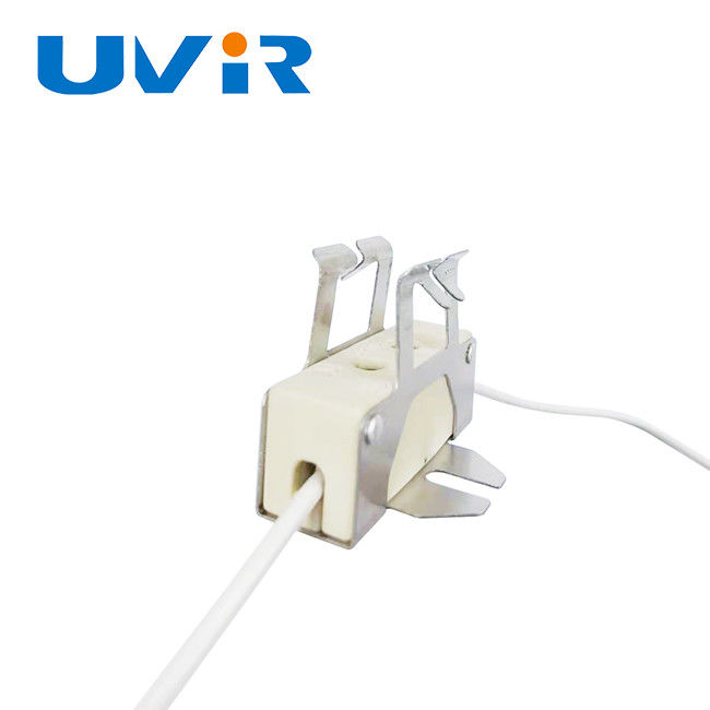 GX9.5 IR Lamp Holder , 250V 5KV Heat Lamp Clamps for Twin tube heater