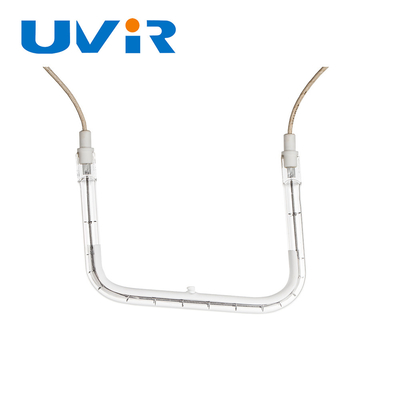 Customized Special Shape Quartz Heating Tube Infrared Fittings Half Coated White