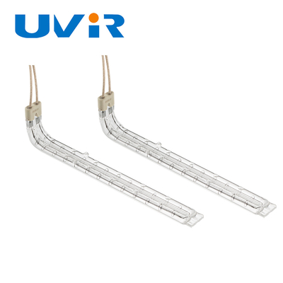 Transparent Double Quartz Halogen Heating Tube Infrared Accessories