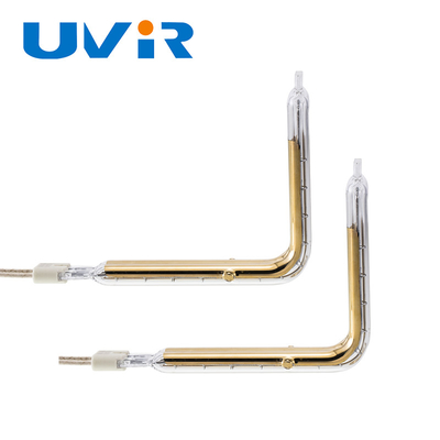 Plastic Welding Gold Plated Infrared Heating Tube Double Element