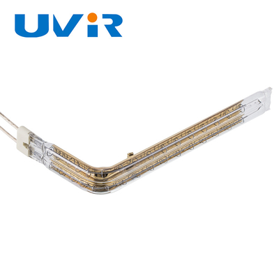 45-480v Customized Heat Lamp Tube Gold Coating Infrared Element