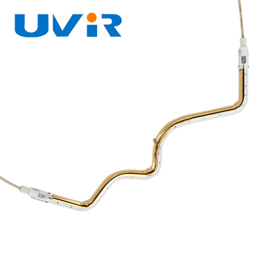 Gold Plated Quartz Emitters Infrared Heating Element Tube Industrial