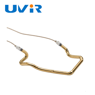 3D Contour Radiator Gold Plated Infrared Heating Element Tube For Plastic Welding
