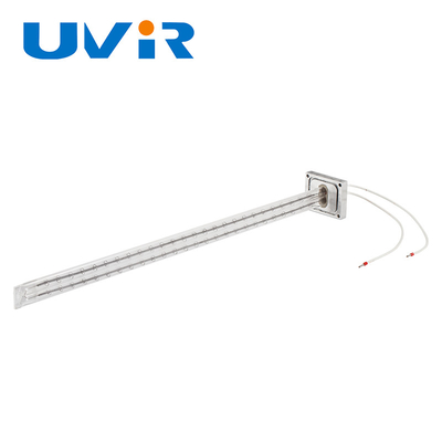 Twin Tube Infrared Lamps 200-4000W White Heating Length 50-1500mm