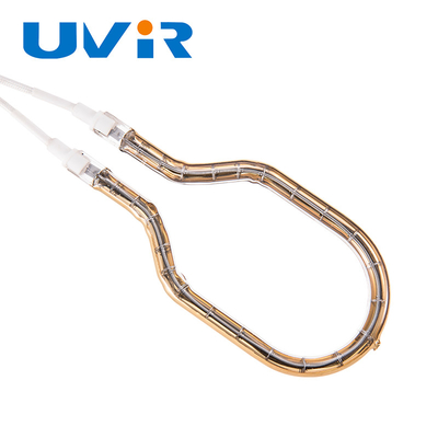 55-575V Input Voltage Clear Quartz Tube Shortwave Infrared Lamps with Gold Reflector