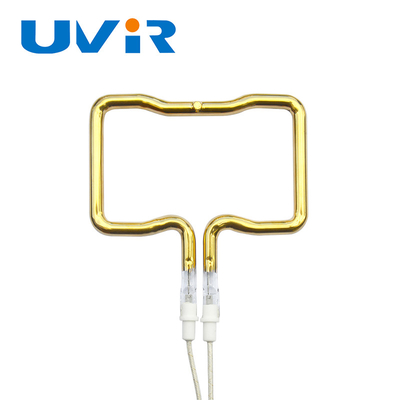 Good price 3D Single Tube Gold Coating Infrared Heating Element Tube Customizable Wavelength And Dimensions online