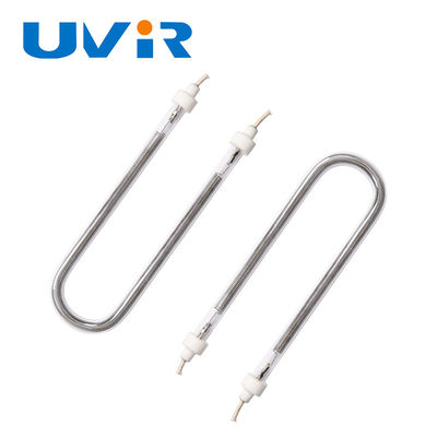 U-Shaped Halogen Infrared Heating Lamp Tube with 10000-20000h Lifespan, 1100-2600°C Filament Temp, and Gold/White Coating for Industrial Equipment