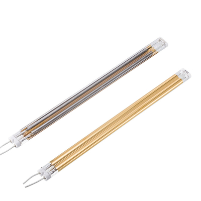 Good price Twin Tube Medium Wave Infrared Lamp , Gold Infrared Heater Lamp 2550W online
