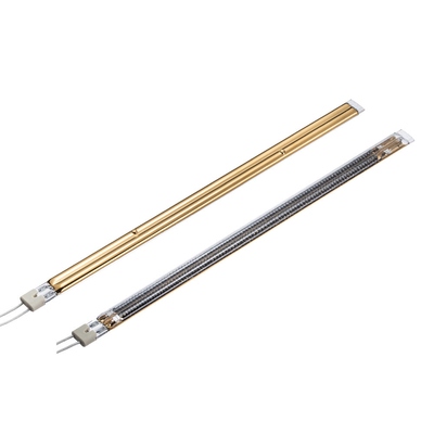 Good price Twin Tube Medium Wave Golden Carbon Fiber Infrared Heating Lamp 4000W online