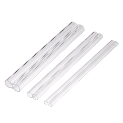 quality Heat Resistant Transparent Quartz Tube , Clear Twin Tube Infrared Lamps factory