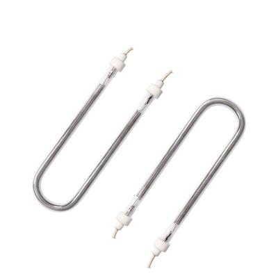 Clear quartz tube ir lamp Customizable U type Infrared Heating Element Tube 200-6000w