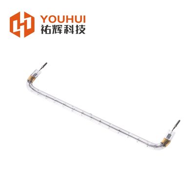 White Coating U-type Quartz Heater Lamp Tube Halogen Infrared Quartz Heating Lamp