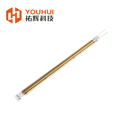 Gold Coated Twin Tube Tungsten Infrared Lamp 1000W 220V