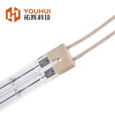 Clear Quartz Twin Tube Infrared Lamp 200-6000W 55-575V TC01 Base