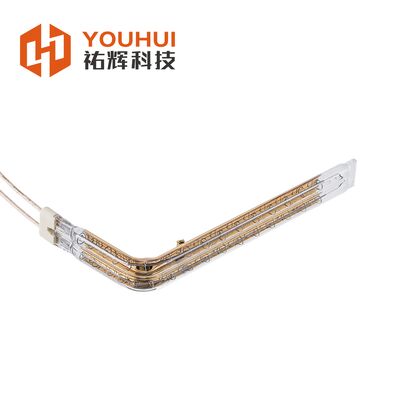 Good price 45-480V 150-6000W Ceramic Cap Infrared Heating Element Tube with Gold Coating online