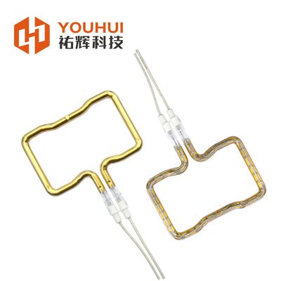 UVIR Infrared Heating Element Tube with 5000-20000h Lifespan, 85% Heat Efficiency, and Gold Coating for Industrial Applications