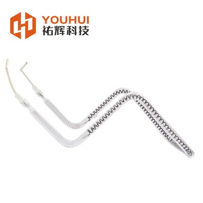 Single Tube Carbon Fiber Infrared Heating Lamp with 5000 Hours Lifespan 85% Heat Efficiency and Gold Reflective Layer