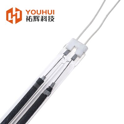 Twin Tube Carbon Fiber IR Heating Lamp with 10,000 Hours Warranty for Water-Based Paint Drying (200-4000W)