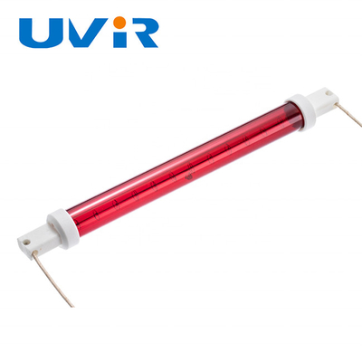 Good price short wave Halogen Quartz Lamps , Red reflector Ruby Heat Lamp online
