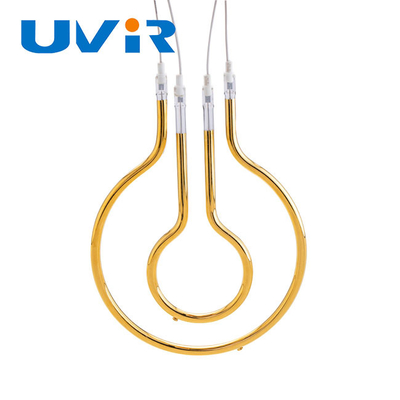 Good price Gold Reflector Circular Infrared Lamps Quartz Tube Shortwave online