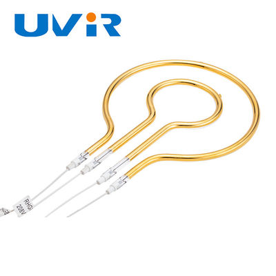 240V Mediumwave Longwave Ring Infrared Lamps with Gold Reflector for Automotive Applications