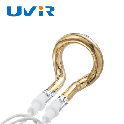 Good price 650W 120V Bat Shaped Ring Infrared Lamps Vacuum Golden Reflector online