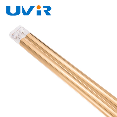 Good price 200-10000w Uvir Gold Coating Twin Tube Quartz Lamp Irp Infrared Lamp For Printing Machine online