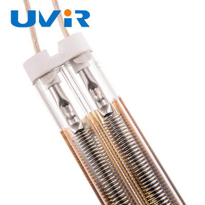 Good price Gold Coating Infrared Heater Tube Lamp 415V Semi Gold Plated Straight online