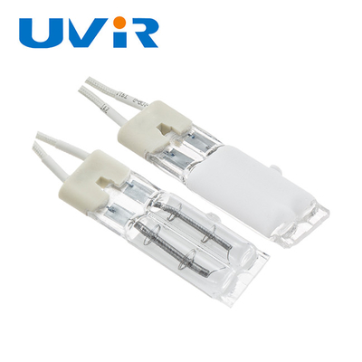 White Coated Twin Tube Infrared Heating Lamp 450W 115V 11x23mm