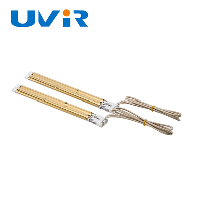 1338W Gold Coated Quartz Infrared Heat Lamp Tube